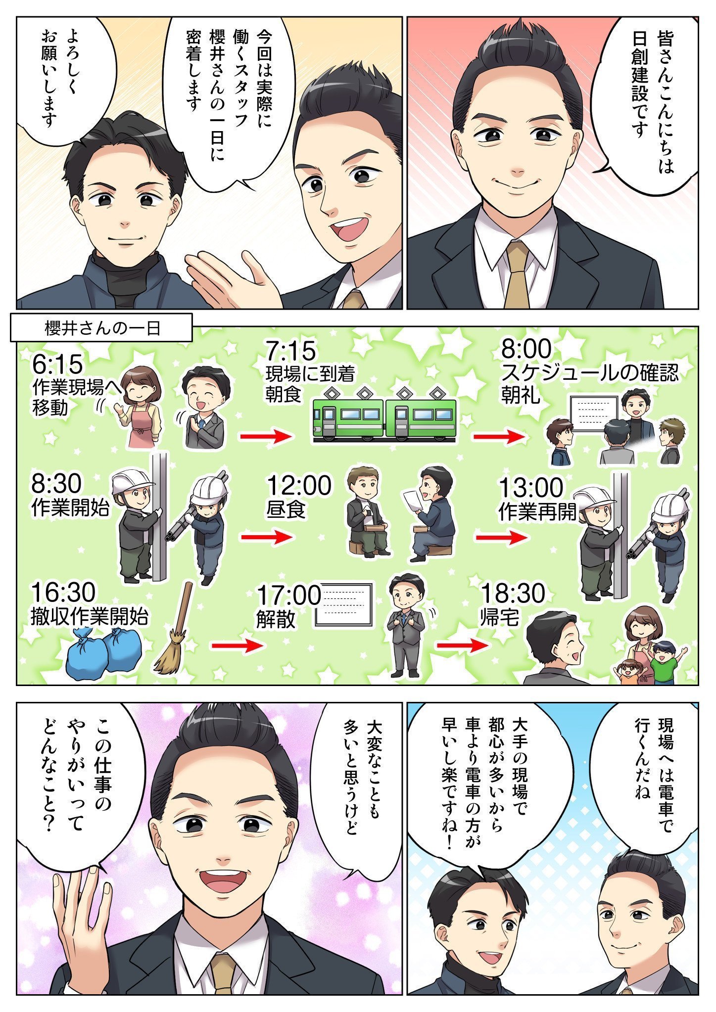 働き方を漫画で紹介！